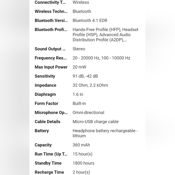 AUSDOM Share Me Red Wireless Bluetooth Headphones NEW - Picture 12 of 12